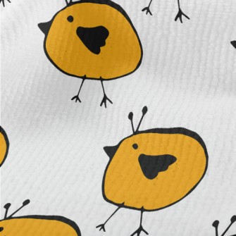 Yellow Bird Doodle Terry
