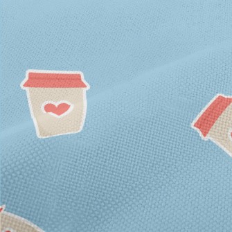 Love Coffee Sticker Performance Linen