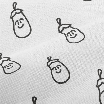 Black And White Smiling Eggpla Performance Linen