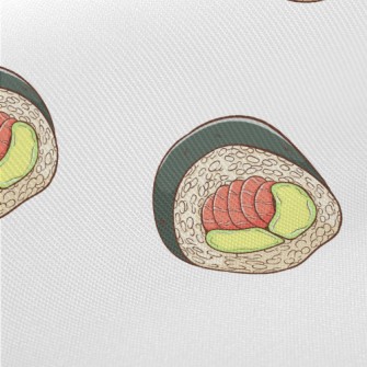 Avocado Salmon Sushi Roll Twill