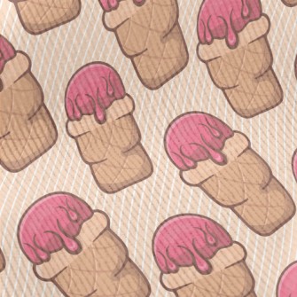 Pink Ice Cream Cone Standard Corduroy