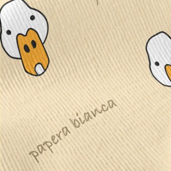 Hand Drawn Duck Doodle Standard Corduroy