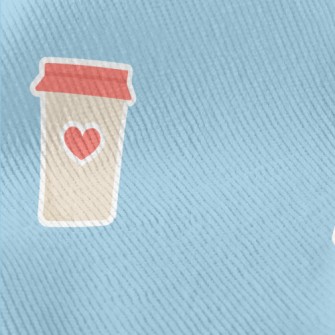 Love Coffee Sticker Standard Corduroy