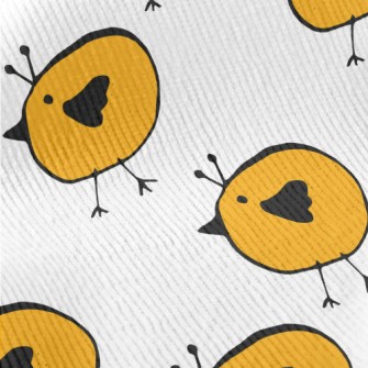 Yellow Bird Doodle Standard Corduroy