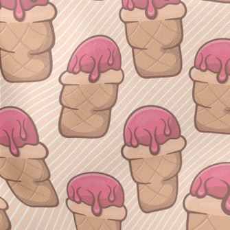 Pink Ice Cream Cone Stretch Ponte