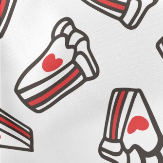 Hand-painted Heart Cake Stretch Ponte