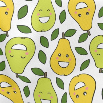 Happy Smiley Pear Stretch Ponte