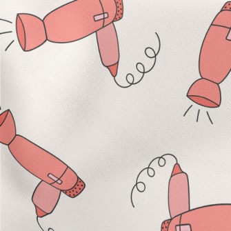 Cute Cartoon Hair Dryer Stretch Ponte