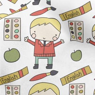 Happy School Boy Micro Fleece