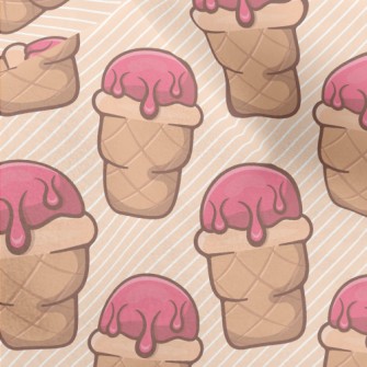 Pink Ice Cream Cone Micro Fleece