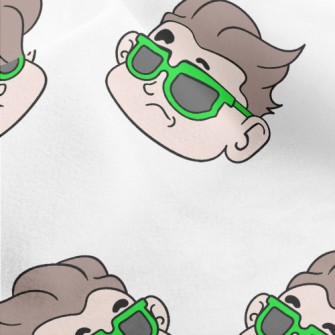 Cool Boy With Sunglasses Micro Fleece
