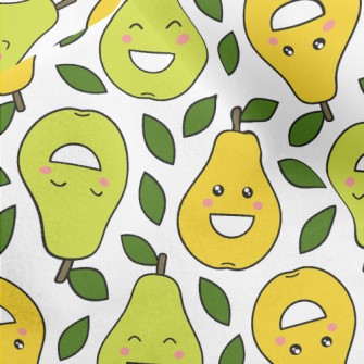 Happy Smiley Pear Micro Fleece
