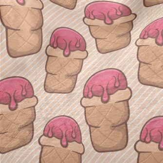 Pink Ice Cream Cone Minky