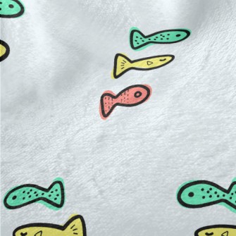 Graffiti Three-color Fish Minky