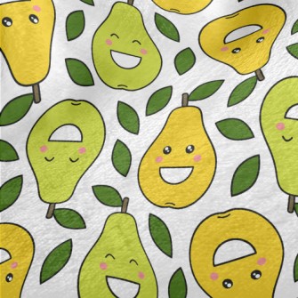Happy Smiley Pear Minky