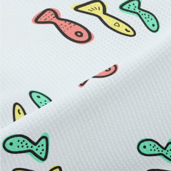 Graffiti Three-color Fish Piqué