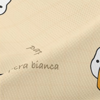 Hand Drawn Duck Doodle Piqué
