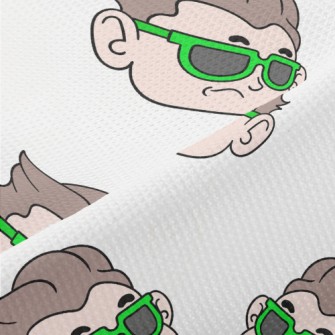 Cool Boy With Sunglasses Piqué