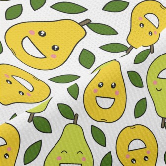 Happy Smiley Pear Piqué
