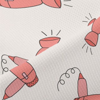 Cute Cartoon Hair Dryer Piqué