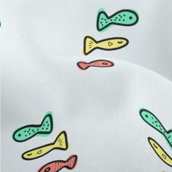 Graffiti Three-color Fish Lightweight Performance Linen