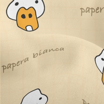 Hand Drawn Duck Doodle Lightweight Performance Linen