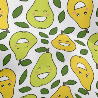 Happy Smiley Pear Lightweight Performance Linen