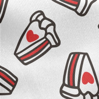 Hand-painted Heart Cake Jersey Backed Fleece