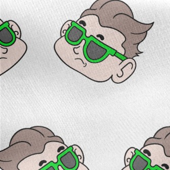 Cool Boy With Sunglasses Jersey Backed Fleece