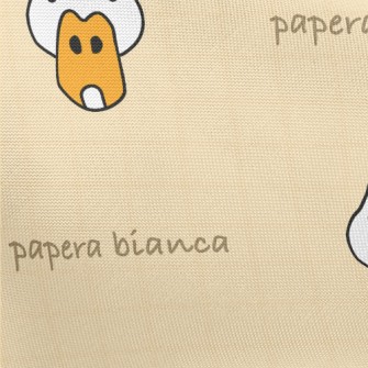 Hand Drawn Duck Doodle Pongee