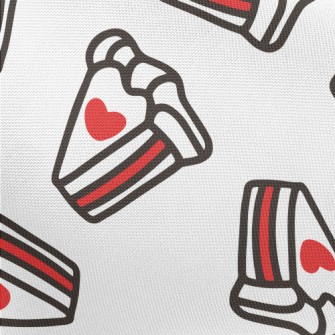 Hand-painted Heart Cake Pongee