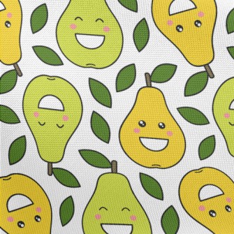 Happy Smiley Pear Pongee