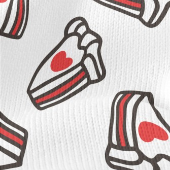 Hand-painted Heart Cake Stretch Jersey
