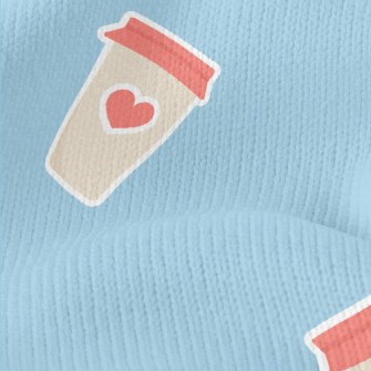 Love Coffee Sticker Stretch Jersey