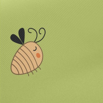 Cute Cartoon Bee Midweight Cotton Poplin