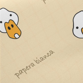 Hand Drawn Duck Doodle Midweight Cotton Poplin