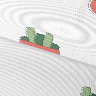 Hand Drawn Succulents Waterproof Oxford