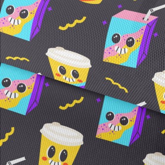 Colorful Drinks And Coffee Waterproof Oxford