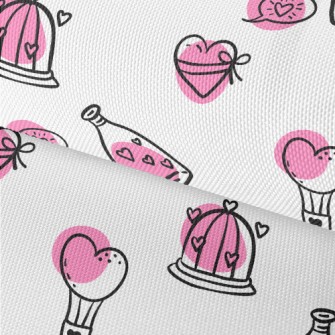 Valentine&#39;s Day Hand Drawn Waterproof Oxford