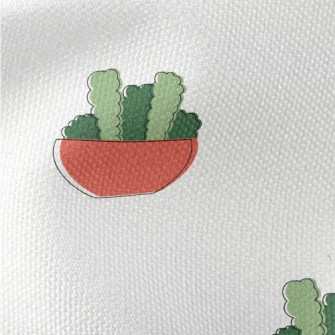 Hand Drawn Succulents Waterproof Canvas