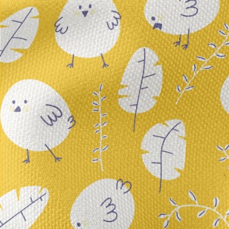 Spring Cute Chicks Waterproof Canvas