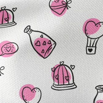 Valentine&#39;s Day Hand Drawn Waterproof Canvas