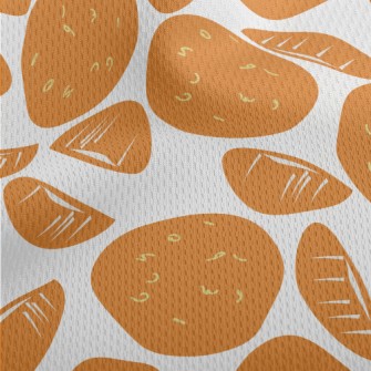 Abstract Orange Graffiti Athletic Mesh Flat Back