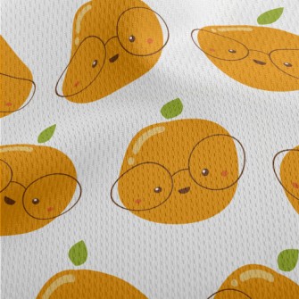 Smart Glasses Orange Athletic Mesh Flat Back