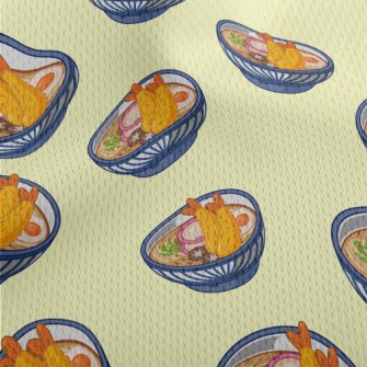 Shrimp Tempura Ramen Athletic Mesh Flat Back