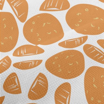 Abstract Orange Graffiti Performance Linen