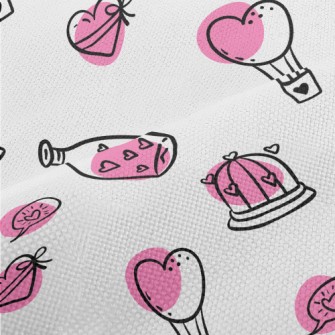 Valentine&#39;s Day Hand Drawn Performance Linen
