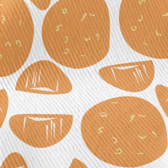 Abstract Orange Graffiti Standard Corduroy