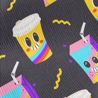 Colorful Drinks And Coffee Standard Corduroy