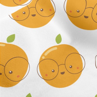 Smart Glasses Orange Micro Fleece